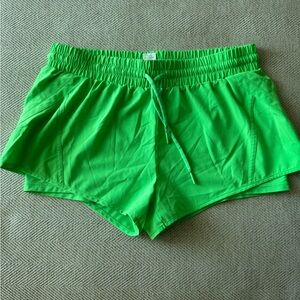 ZYIA Vibrant Green Athletic Shorts